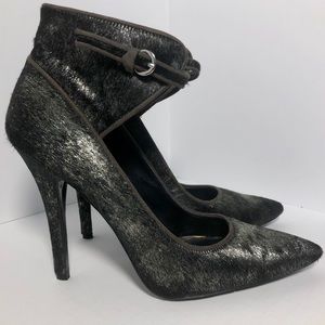 NINE WEST Pointed Toe Ankle Strap Heals - Size 10